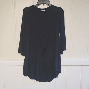 LA Made Long‎ Sleeve Faux Wrap Blouse